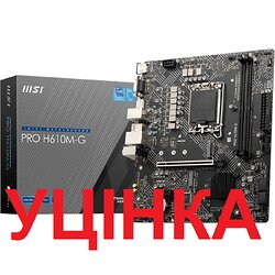 Материнська плата MSI Pro H610M-G Socket 1700