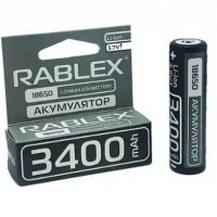 Акумулятор Rablex 18650 Li-Ion 3400mAh (без захисту) Акумулятор Rablex 18650 Li-Ion 3400mAh (без захисту)