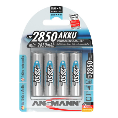 Акумулятори Ansmann AA/HR06 NI-MH 2850 mAh BL 4 шт Акумулятори Ansmann AA/HR06 NI-MH 2850 mAh BL 4 шт
