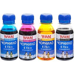 Комплект чорнил WWM для EPSON Stylus CX3700/T26/TX106/TX206/TX419 B/C/M/Y (E73SET) 4*100г