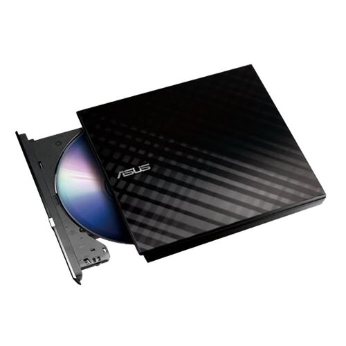 Привід оптичний портативний ASUS SDRW-08D2S-U LITE DVD+-R/RW burner USB2.0 чорний Retail Box Slim