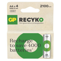 Аккумуляторы GP Recyko AA\/HR06 NI-MH 2100 mAh BL 4 шт