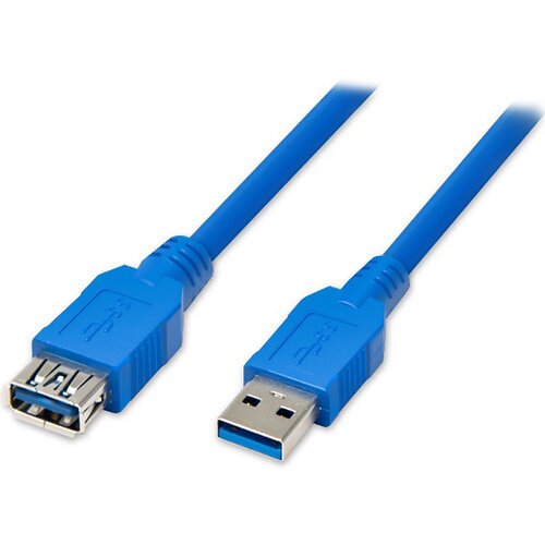 Кабель Atcom USB - USB V 3.0 (M/F), удлинитель, 3.0 м, синий (6149)