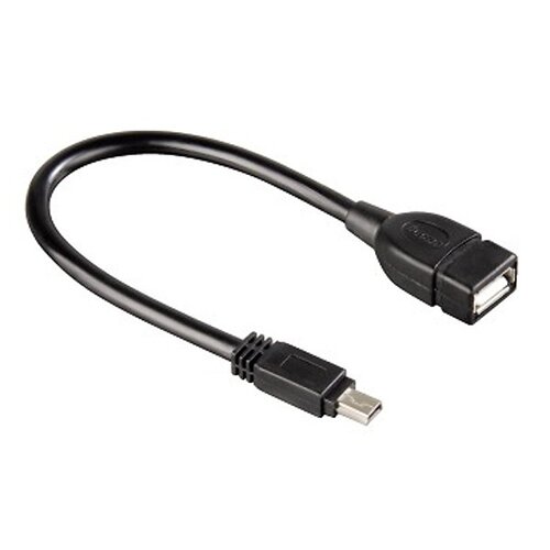 Кабель Atcom USB - micro USB V 2.0 (F/M), 0.8 м, черный (16028)