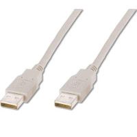 Кабель Atcom USB - USB V 2.0 (M/M), 1.8 м, white (16614) пакет