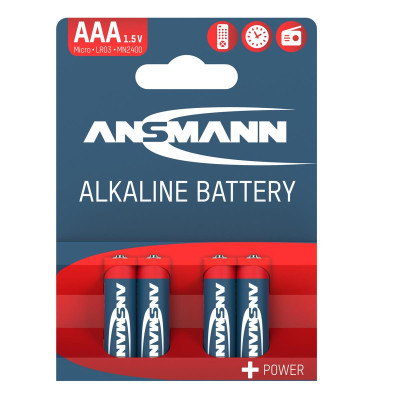 Батарейка Ansmann AAA/LR03 BL 4шт Батарейка Ansmann AAA/LR03 BL 4шт