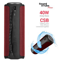 Акустическая система 2E SoundXTube Plus TWS MP3 Wireless Waterproof Red (2E-BSSXTPWRD)