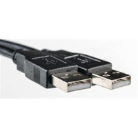 Кабель PowerPlant (KD00AS1215) USB2.0(AM)-USB2.0(AM), 3м, One ferrite, Black