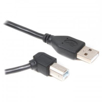 Кабель Cablexpert USB - USB Type-B (M/M), угловой, премиум, 1.8 м, черный (CCP-USB2-AMBM90-6)