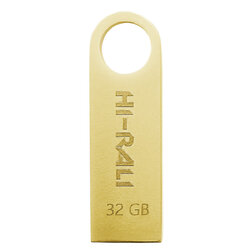 Флеш-накопитель USB 32GB Hi-Rali Shuttle Series Gold (HI-32GBSHGD)
