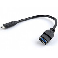 Кабель Cablexpert USB Type-C - USB V 3.0 (M/F), 0.2 м, черный (A-OTG-CMAF3-01)
