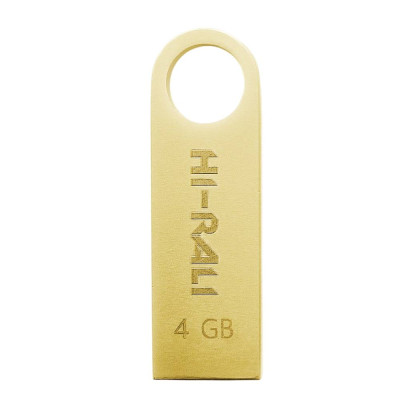 Флеш-накопитель USB 4GB Hi-Rali Shuttle Series Gold (HI-4GBSHGD)