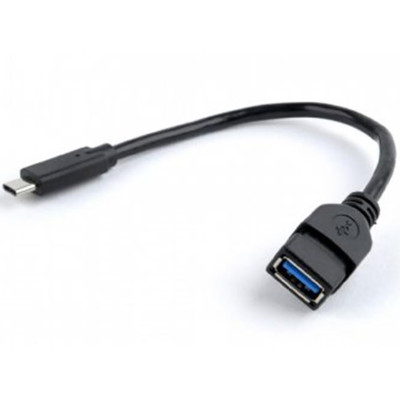 Кабель Cablexpert USB Type-C - USB V 3.0 (M/F), 0.2 м, чорний (A-OTG-CMAF3-01)