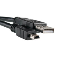 Кабель PowerPlant (KD00AS1219) USB2.0(AM)-MiniUSB(AM), 0.5м, Black