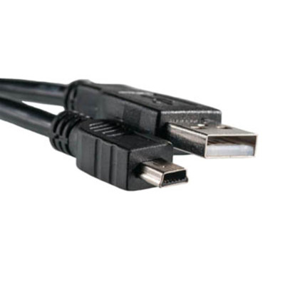 Кабель PowerPlant (KD00AS1219) USB2.0(AM)-MiniUSB(AM), 0.5м, Black