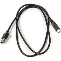 Кабель PowerPlant (CA910816) USB3.0(AM)-USB3.0 Type-C(M), 1м, Black