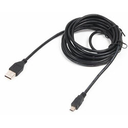 Кабель Cablexpert USB - mini-USB V 2.0 (M/M), 3 м, чорний (CCP-USB2-AM5P-10)