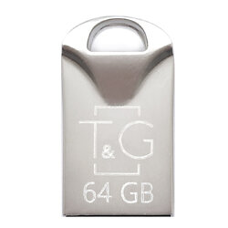 Флеш-накопитель USB 64GB T&G 106 Metal Series Silver (TG106-64G)