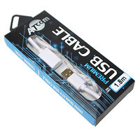 Кабель Atcom USB - USB V 2.0 (M/F), подовжувач, 1.8 м, White + Gold Plated (13425) блістер