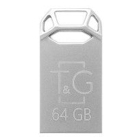 Флеш-накопичувач USB 64GB T&G 110 Metal Series Silver (TG110-64G)