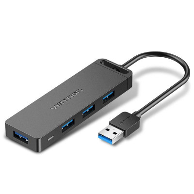 USB-хаб Vention CHLBB 4 порта Черный