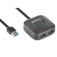 USB-хаб REAL-EL HQ-187 4 ports USB-хаб REAL-EL HQ-187 4 ports