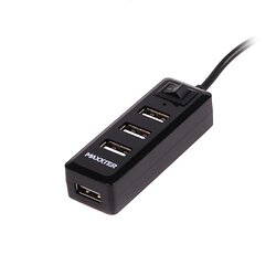 USB-хаб Maxxter 4 ports (HU2A-4P-AC-03)