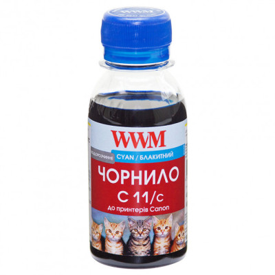 Чорнило WWM Canon CL-511С/CL-513С/CLI-521C (Cyan) (C11/C-2) 100г Чорнило WWM Canon CL-511С/CL-513С/CLI-521C (Cyan) (C11/C-2) 100г