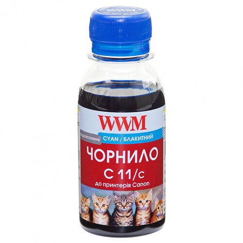 Чернила WWM Canon CL-511С/CL-513С/CLI-521C (Cyan) (C11/C-2) 100г