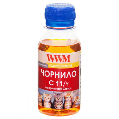 Чорнило WWM Canon CL-511С/CL-513С/CLI-521Y (Yellow) (C11/Y-2) 100г Чорнило WWM Canon CL-511С/CL-513С/CLI-521Y (Yellow) (C11/Y-2) 100г