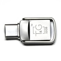 Флеш-накопичувач USB3.0 32GB Type-C T&G 104 Metal Series Silver (TG104TC-32G3)