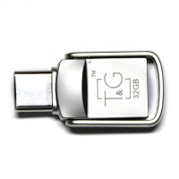 Флеш-накопичувач USB3.0 32GB Type-C T&G 104 Metal Series Silver (TG104TC-32G3)