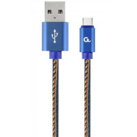 Кабель Cablexpert USB - USB Type-C V 2.0 (M/M), 2 м, синий (CC-USB2J-AMCM-2M-BL)