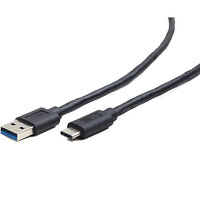 Кабель Cablexpert USB - USB Type-C V 3.0 (M/M), 1 м, премиум, черный (CCP-USB3-AMCM-1M)