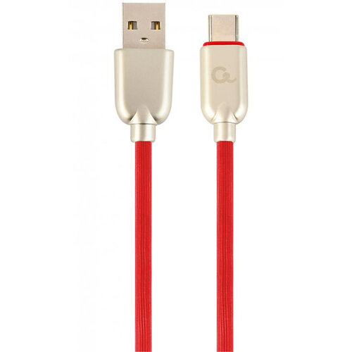 Кабель Cablexpert USB - USB Type-C V 2.0 (M/M), 2.1 А, премиум, 1 м, красный (CC-USB2R-AMCM-1M-R)