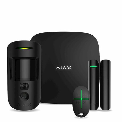 Комплект охоронної сигналізації Ajax HDR StarterKit Cam Plus, hub 2 plus, motioncam HDR, doorprotect, spacecontrol, jeweller, бе