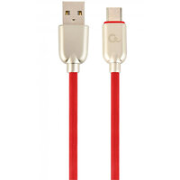 Кабель Cablexpert USB - USB Type-C V 2.0 (M/M), 2.1 А, преміум, 1 м, червоний (CC-USB2R-AMCM-1M-R)