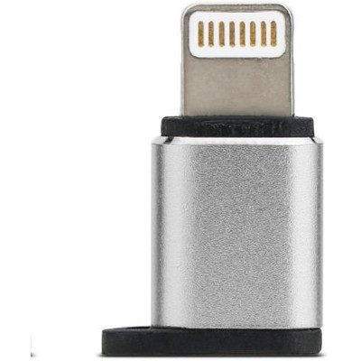 Адаптер Remax Visual micro USB - Lightning (F/M) Silver (RA-USB2-SILVER) Адаптер Remax Visual micro USB - Lightning (F/M) Silver (RA-USB2-SILVER)