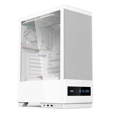 Корпус 2E GAMING  Iconic DS V8202W без БЖ, 1xUSB3.0, 1х USB 2.0, 1xUSB Type-C, 3x120мм ARGB, VGA 330мм, LCS ready, контролер з п