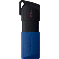 Флеш-накопитель USB3.2 64GB Kingston DataTraveler Exodia M Black/Blue (DTXM/64GB)