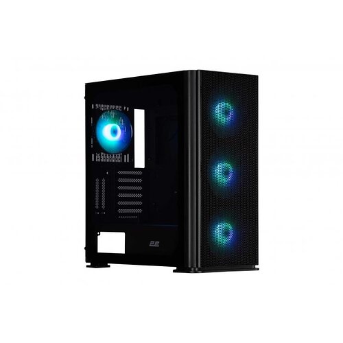 Корпус 2E GAMING Vertex GI01B без БЖ 2xUSB3.0, 1xUSBType-C, 3x140мм ARGB, 1x120мм ARGB, VGA 380мм, LCS ready, контролер з пульто
