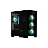 Корпус 2E GAMING Fantom GK701B без БЖ 2xUSB3.0, 1xUSBType-C, 4x120мм ARGB, VGA 400мм, LCS ready, контролер з пультом, TG Side/Fr