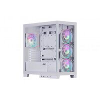 Корпус 2E GAMING Fantom GK701W без БЖ 2xUSB3.0, 1xUSBType-C, 4x120мм ARGB, VGA 400мм, LCS ready, контролер з пультом, TG Side/Fr