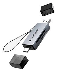 Картридер Cabletime USB3.0 A + USB Type-C, SD\/TF, 5Gbps (CD40G)