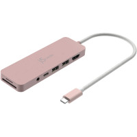 USB-хаб J5create USB-C 6-в-1 Rose (JCD373ER-N)