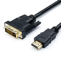 Кабель Atcom DVI - HDMI 5 м 2 ферита (9154)