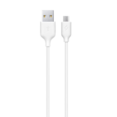 Кабель Ttec USB - micro USB (M/M), 1.2 м, White (2DK7530B)