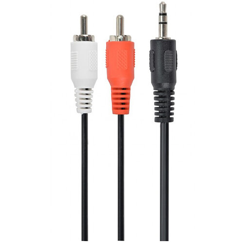 Аудио-кабель Cablexpert 3.5 мм - 2хRCA (M/M), 5 м, Black (CCA-458-5M)