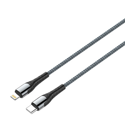 Кабель ColorWay USB-C - Lightning (M/M), PD Fast Charging, 3 А, 1 м, Grey (CW-CBPDCL033-GR)