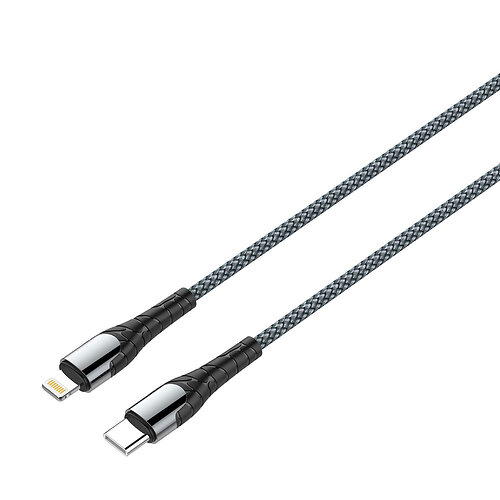 Кабель ColorWay USB-C - Lightning (M/M), PD Fast Charging, 3 А, 1 м, Grey (CW-CBPDCL033-GR)